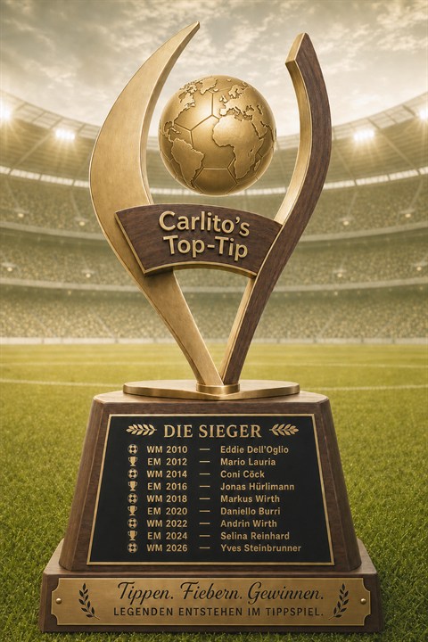 Virtueller Carlito Top-Tip Wanderpokal